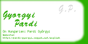 gyorgyi pardi business card